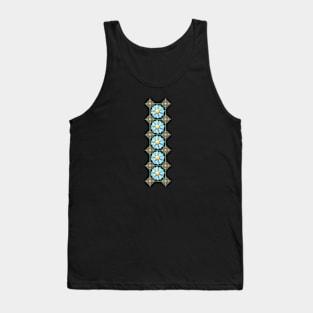 Blue Flower Boho Chic Tank Top